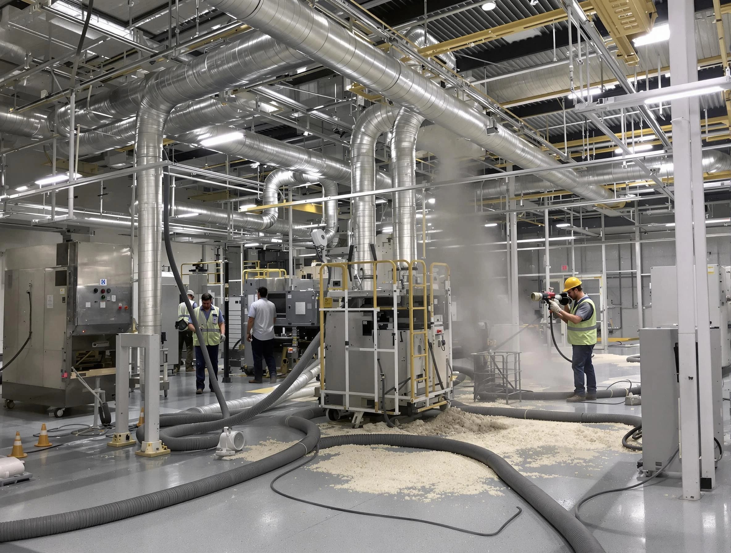 Heavy-duty industrial duct cleaning by North Strabane Air Duct Cleaning in North Strabane